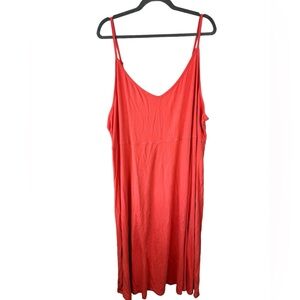 Torrid Super Soft Maxi‎ Jersey Dress Size 5X Sleeveless Orange Dress